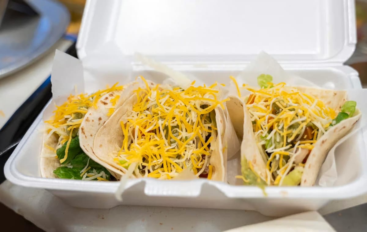 Chicken taco trio