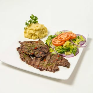 Churrasco with sides/ flank steak with a side